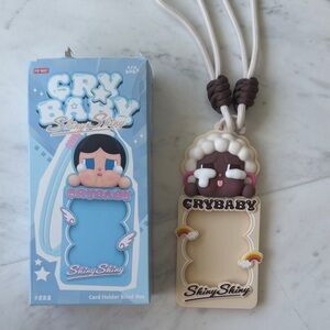 Authentic Pop mart Crybaby shiny shiny series Card Holder luggage tag